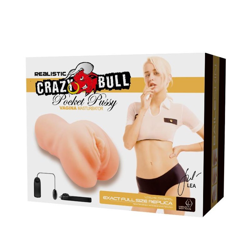 CRAZY BULL -  Realistic Pocket Pussy ,Vibration